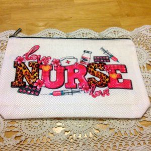 Nurse Nursing themed cosmetic / toiletry / makeup bag